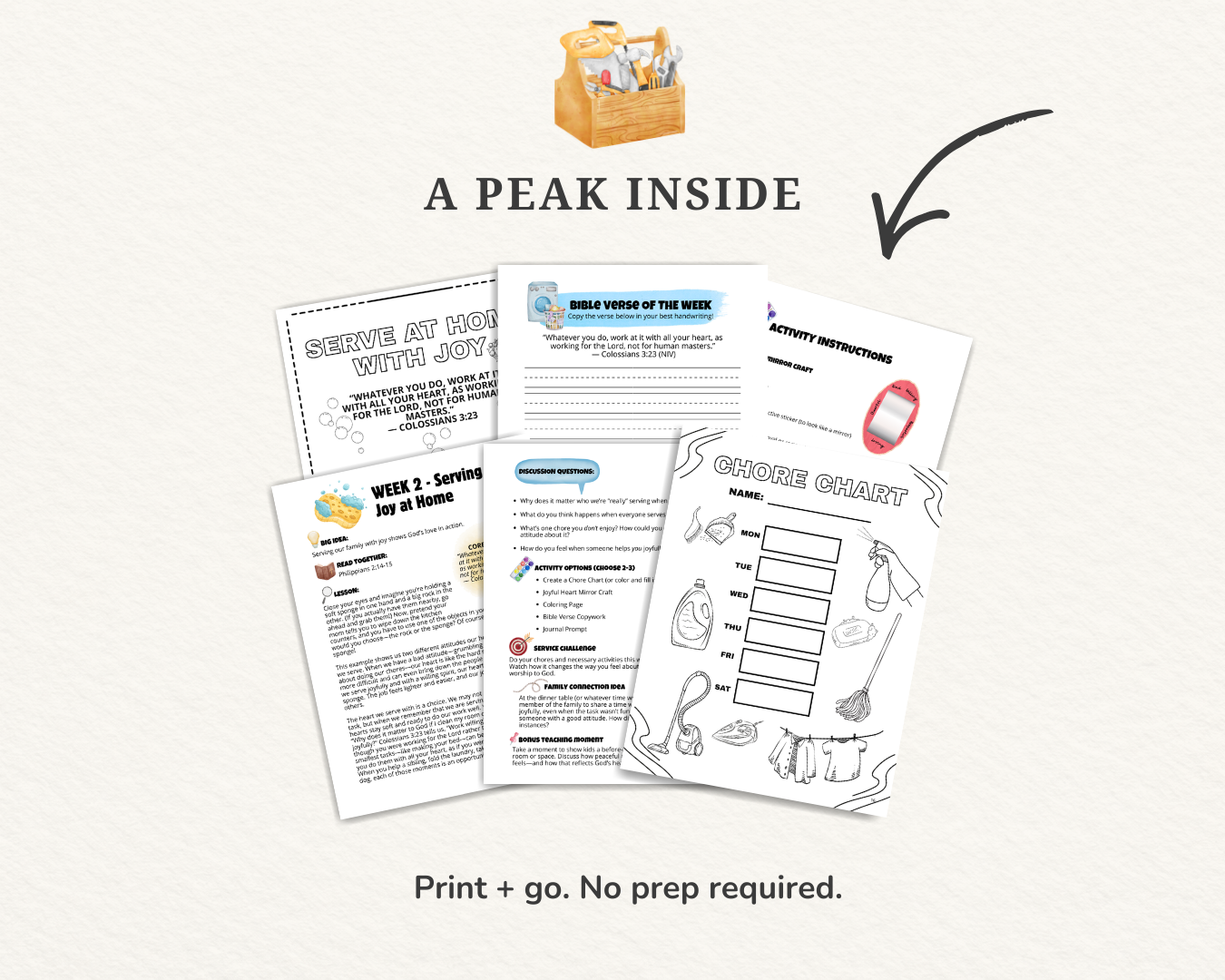 Unit Study: Serving At Home - Helping With a Heart Like Jesus - Image 6