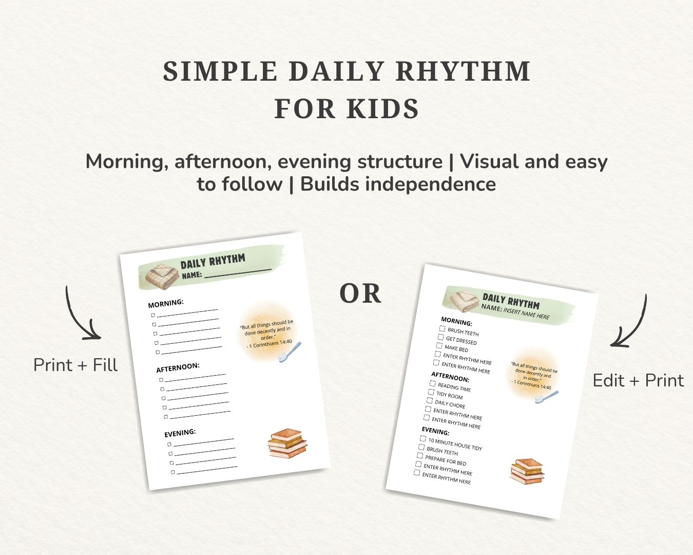 Kids Chore Chart & Daily Routine Pack - Image 7